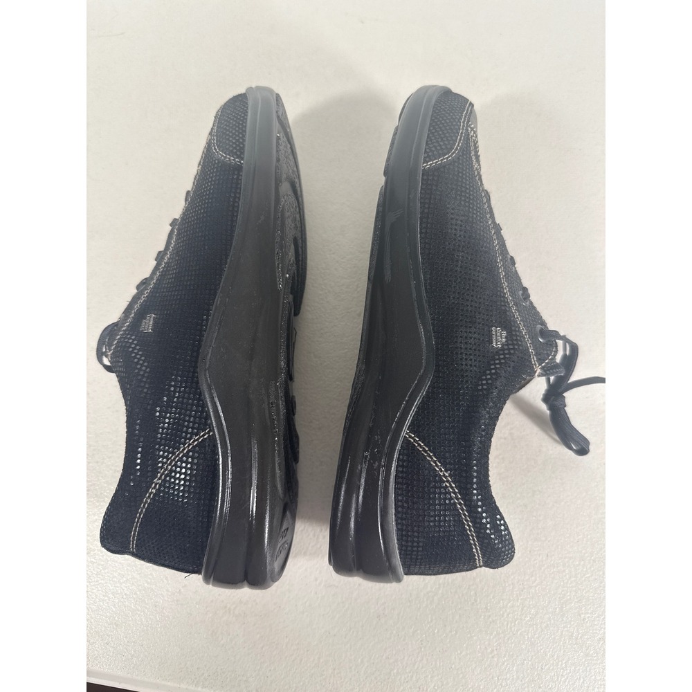Finn Comfort Womens Black Leather Suede Lace Up Walking Shoes Germany Siz 39 8.5 - Picture 3 of 10
